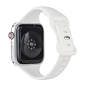 适用苹果AppleWatch 8字扣款式小蛮腰纯色硅胶表带 时尚手表表带