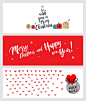 简洁卡通圣诞节贺卡标签横幅宣传海报招贴模板 矢量设计素材 G912-淘宝网