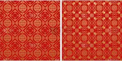 红色背景,红色,矢量,式样,两个物体,壁纸,纹理,绘画插图,黄金