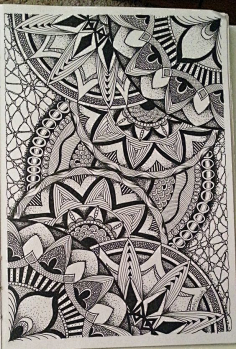黑白装饰画平面构成