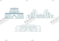 榆林  建筑  陕北   【酷图网】陕北建筑,陕西榆林,会议,背板设计,建筑线条,