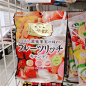 日本便利店零食代购kanro新口味芒果白桃草莓混合装浓蜜果实硬糖-淘宝网