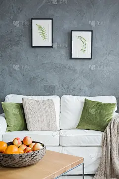 沙发,起居室,白色,羽衣甘蓝,软垫,篮子,波兰,灵感,灰色,环境保护