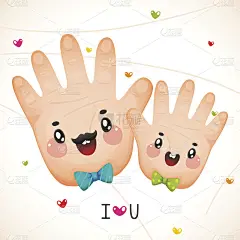 父亲节，贺卡，矢量。