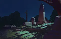 {插画系列}卡通场景03