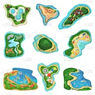 海滩,半岛,岛,分离着色,鸡尾酒,自然,图像,海洋,自然美,度假