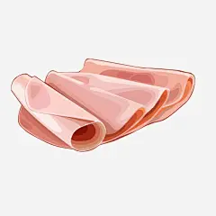 食物鲜肉羊肉卷矢量图 创意素材