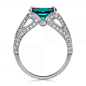 Custom Emerald and Diamond Ring | Joseph Jewelry Seattle Bellevue