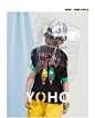 MQD童装男童短袖上衣中大童卡通圆领宽松运动T恤20年夏装新款儿童-tmall.com天猫
