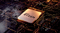 AMD CPU digital Electronics product rendering Ryzen Technology visualization xray