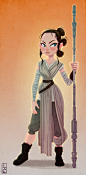 "REY"(STAR WARS)_Fan Art : "REY"_STAR_WARS