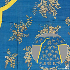 yiyi920采集到东方服饰（古典刺绣花样-中日韩）