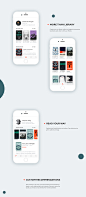 Book App — Application for book lovers : The Every Book app lets you read your favorite books on the go. Organize books in collections or tags, keep your library in order. Nothing extra, basic functional with a fresh interface, animation and love for deta