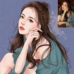 真人漫画头像定制照片手绘Q版卡通形象logo插画情侣礼物抖音变身-淘宝网