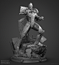 Cyborg (New 52) - Prime 1 Statue, Adam Fisher : Here is the Cyborg I sculpted for Prime 1 for the New 52 Justice League line of statues with Sideshow Collectibles.
There is a standard version and an exclusive version with a swap out alternative arm and he