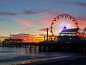 California Monica Santa piers sunset wallpaper (#2285906) / Wallbase.cc