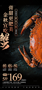 螃蟹促销海报-源文件