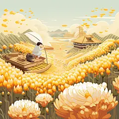 植物建筑人物素材图片