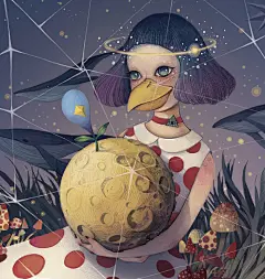 小鸦的孤独星球-不管了（付璐）__涂鸦王国插画