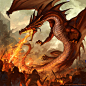 Fire Breathing Dragon by *sandara on deviantART