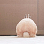 胖胖的小兔几Toro，圆滚滚的背影好像个桃子~（ins：toronouchi）