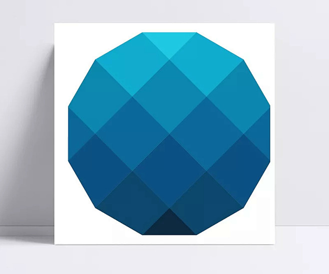 圆形切割形状几何形状切割面爱心形状渐变色立体不规则形状几何体