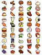 pixel food: 
