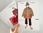 Acne Studios fashion illustration