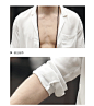 卡杰斯宾棉麻长袖衬衫韩版修身男士白色衬衣亚麻料纯色休闲白衬衫-淘宝网