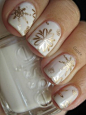snowflake nail art