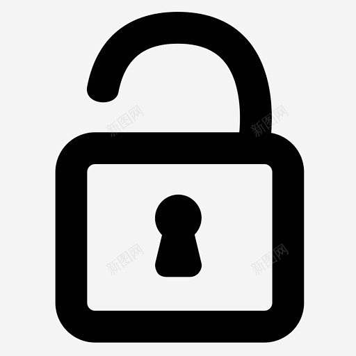 解锁公用密码图标 标识 标志 UI图标 设计图片 免费下载 页面网页 平面电商 创意素材