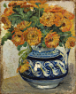 Vincent-van-Gogh-Still-life-of-marigolds-in-a-Westerwald-jug