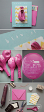 diy printed chevron balloon birthday invitation