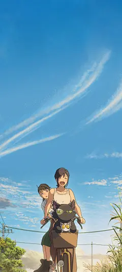 铃芽之旅 单车 剧照 手机壁纸_彼岸壁纸