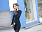 ▼SonYounJu▲151101图片_T店更新(浅蓝灰色呢子短款修身夹克)_看图_孙允珠吧_百度贴吧