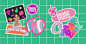branding  characters Fashion  fruits Fun girly green healthy ILLUSTRATION  juice