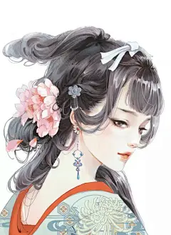 24万粉国风大触，古风美图制造机 : 喜欢古风的小可爱一定非常熟悉下面这幅图。古风圈大佬们用它做海报，做头像，做背景的非常非常多~你在任何一个平台
