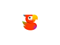 Parrot + S icon design icon s letter logo design gradients parrot geometry bird mark logo
