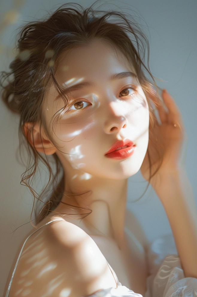 AI数字艺术美女医美肖像人物摄影图