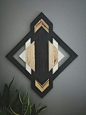 One of A Kind Wood Wall Art Reclaimed Wood Geometric #handmadehomedecor