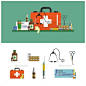 卫生保健医疗平坦的横幅.急救图标——Web元素矢量Health Care Medical Flat Banners. First Aid Icons - Web Elements Vectors援助,救护车,盒子,胶囊,保健,情况下,诊所,临床、收集、概念,十字架,装饰,设计师,医生,药物,元素,紧急情况,设备,首先,平坦,图形,健康,健康,帮助,医院,图标,说明,注入,孤立的,项目 aid, ambulance, box, capsule, care, case, clinic, clinical, c