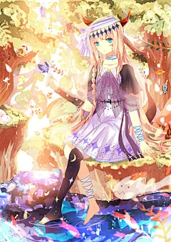 原创_阿雯雯_原创绘画圈插画_网易GACHA二次元社区 #壁纸# #背景图# #治愈系# #小清新#