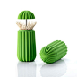 Cactus Toothpick Holder by Marimekko and Stelton from Plastica via food52: Raise the lid to reveal the spines. $36 #Toothpick_Holder #Cactus #Stelton #Marimekko