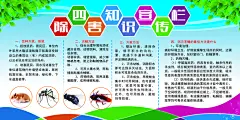 除四害知识宣传栏展板