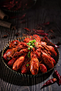 中华美食麻辣小龙虾图片素材