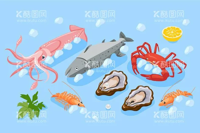 卡通海洋生物 - 源文件下载【酷图网】卡通海洋生物,矢量海洋生物,海洋生物插画,墨鱼,矢量墨鱼,卡通墨鱼,手绘墨鱼,墨鱼插画,鱼,鱼类,矢量鱼 ...