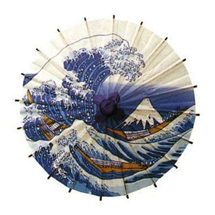 日本直送迷你小雨伞 工艺伞 装饰伞 和纸伞 北斋 波浪 （包邮）-淘宝网-花瓣网