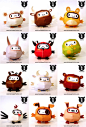 Blog Paper Toy papertoys Chinese Zodiac Animals pic2 Paper toys Signes Chinois by TPF (x 12)