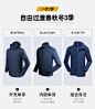 骆驼冲锋衣三合一男女防风防水外套加绒加厚可拆卸户外登山服潮牌-tmall.com天猫