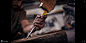 Close up of blacksmith chiseling wood with tool by Caia Images - Photo 142494993 - 500px